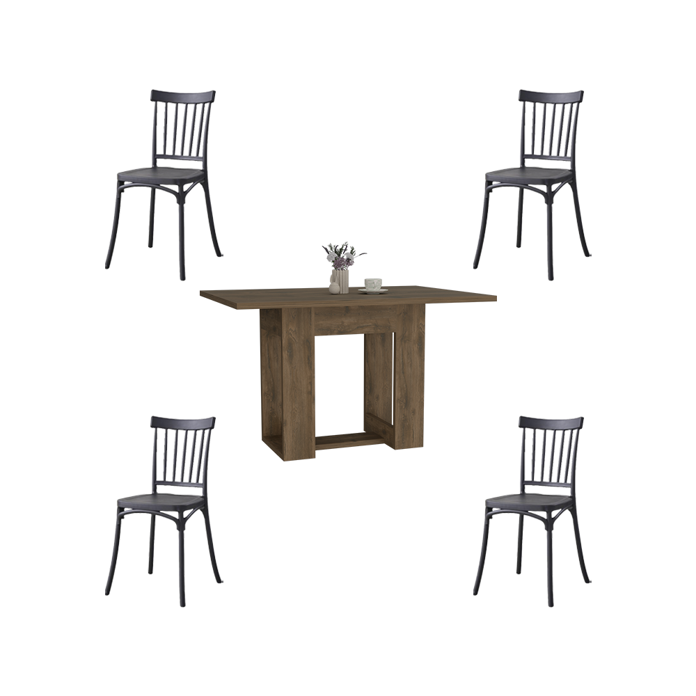 Combo Comedor Beker , Incluye Comedor y 4 sillas