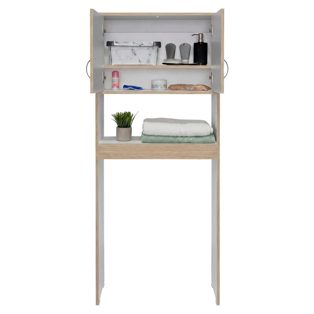 Gabinete de Baño Siena, Cartagena y Blanco, Ideal para Ahorrar Espacio