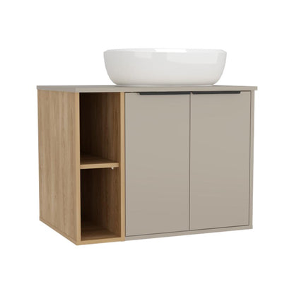 Mueble Para Lavamanos Suns, Capri y Fresno Europeo, Incluye Lavamanos Corona en Porcelana Sanitaria