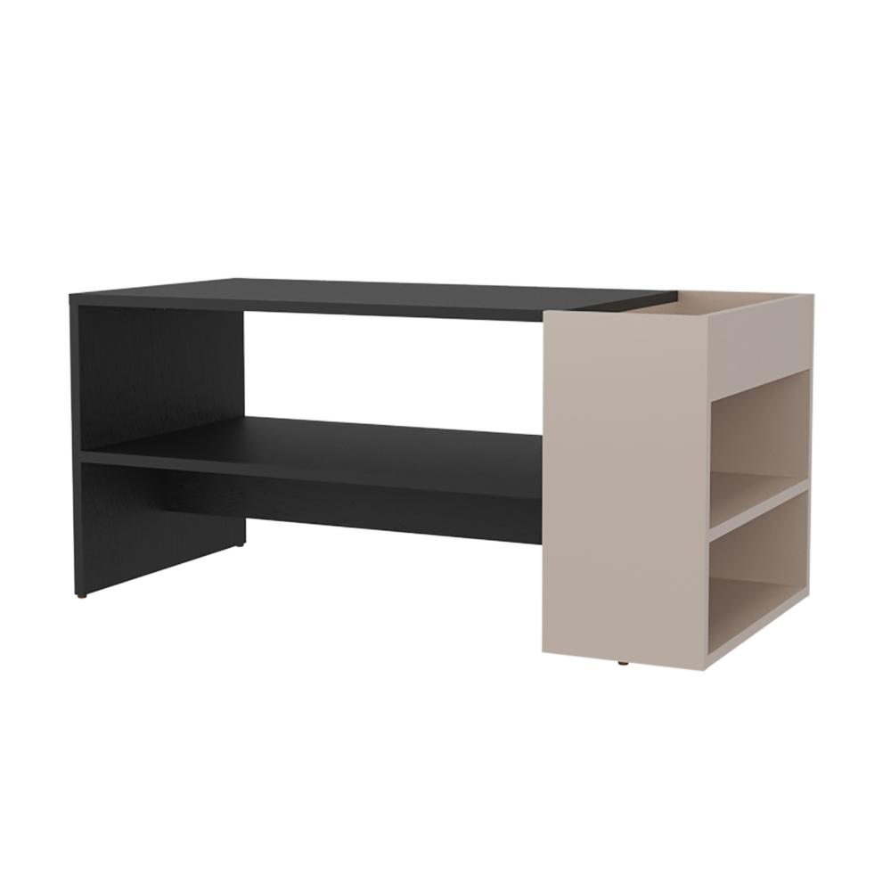 Mesa de Centro Larga Adel, Capri y Wengue, Con amplio espacio para decoración ZF