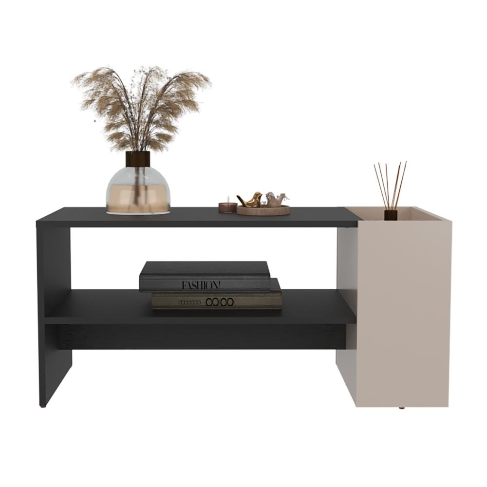 Mesa de Centro Larga Adel, Capri y Wengue, Con amplio espacio para decoración ZF