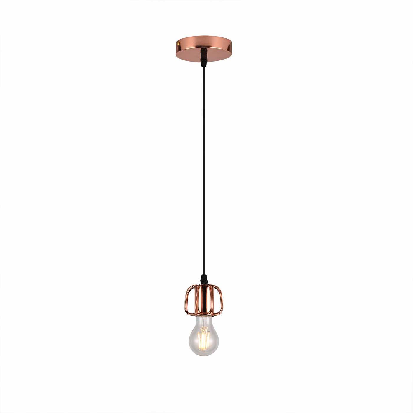Lámpara Colgante Avril Rose, Cobre - VIRTUAL MUEBLES