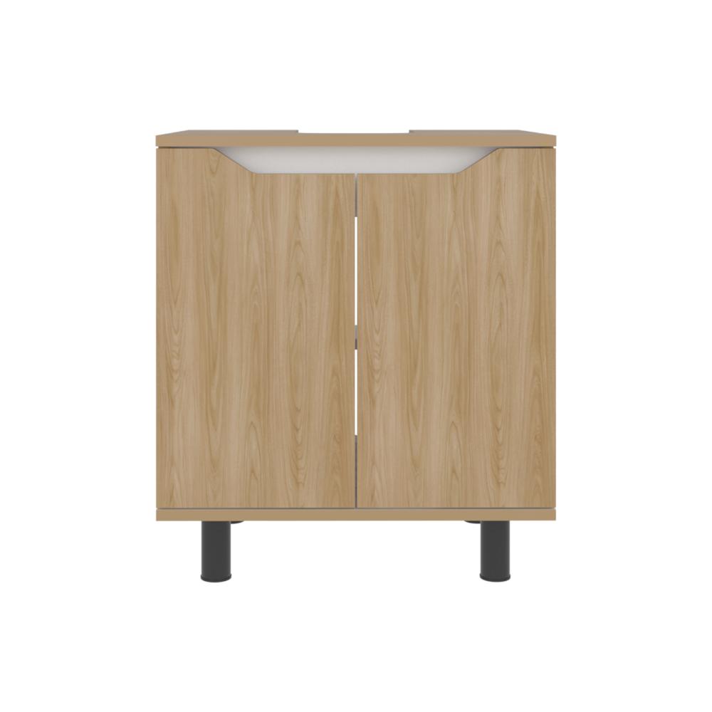 Mueble Para Lavamanos Marlo, Fresno Europeo y Blanco, No incluye Lavamanos