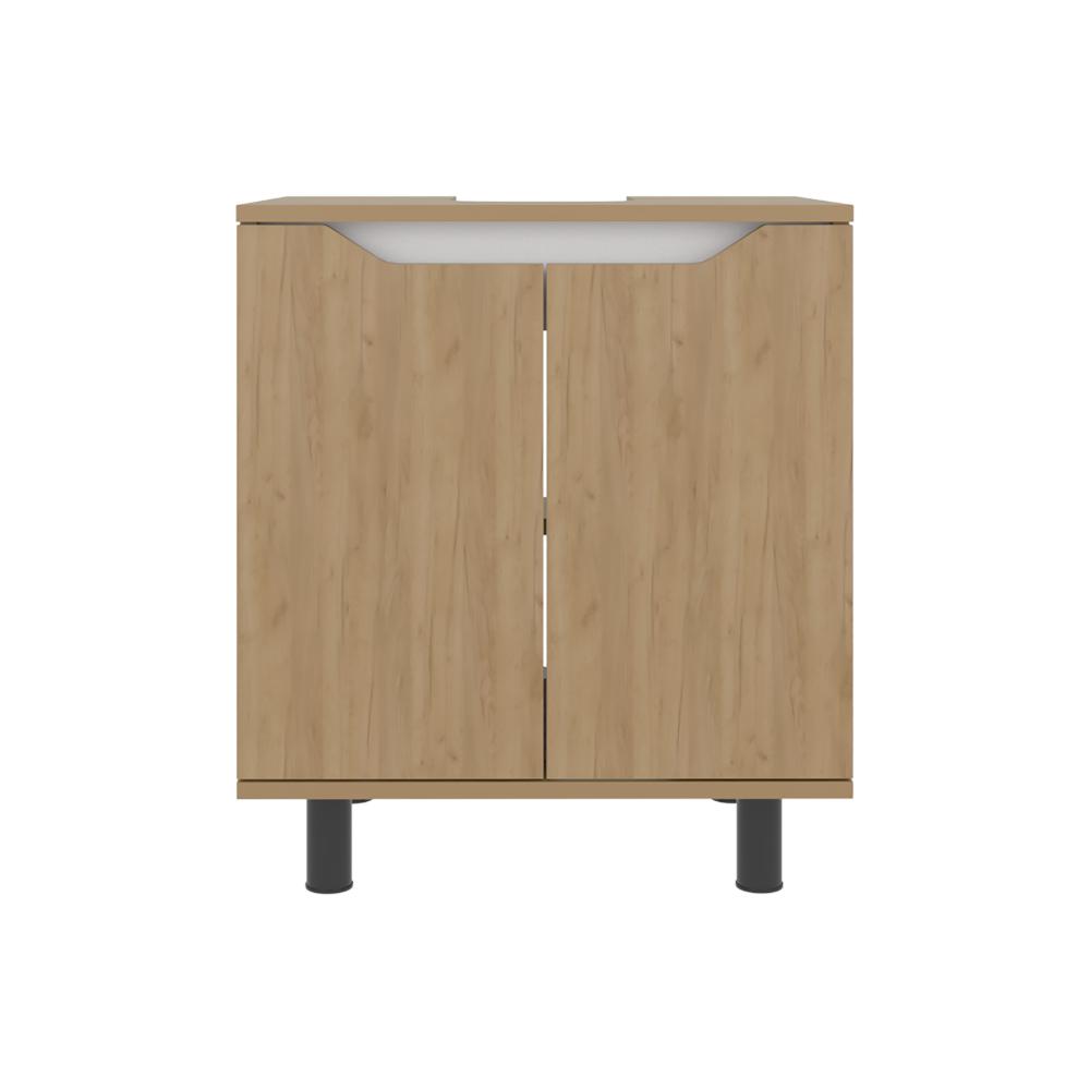 Mueble Para Lavamanos Marlo, Kronos Fresno y Kronos Blanco, No incluye Lavamanos