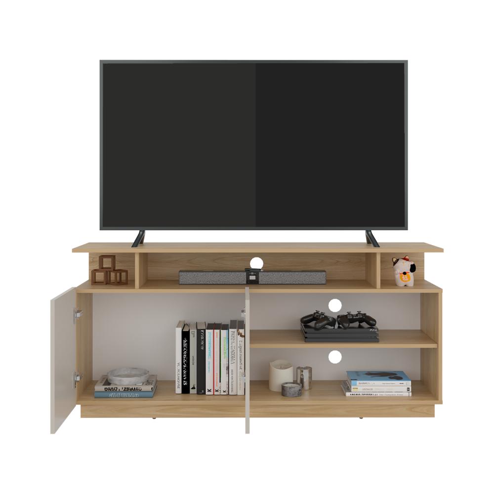 Mesa Para Tv Hope , Fresno Europeo y Capri, con espacio para TV de 65"