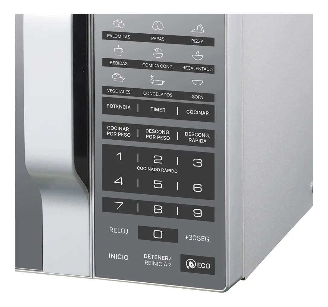 Horno Microondas 1.1 PC Tipo Espejo, Gris