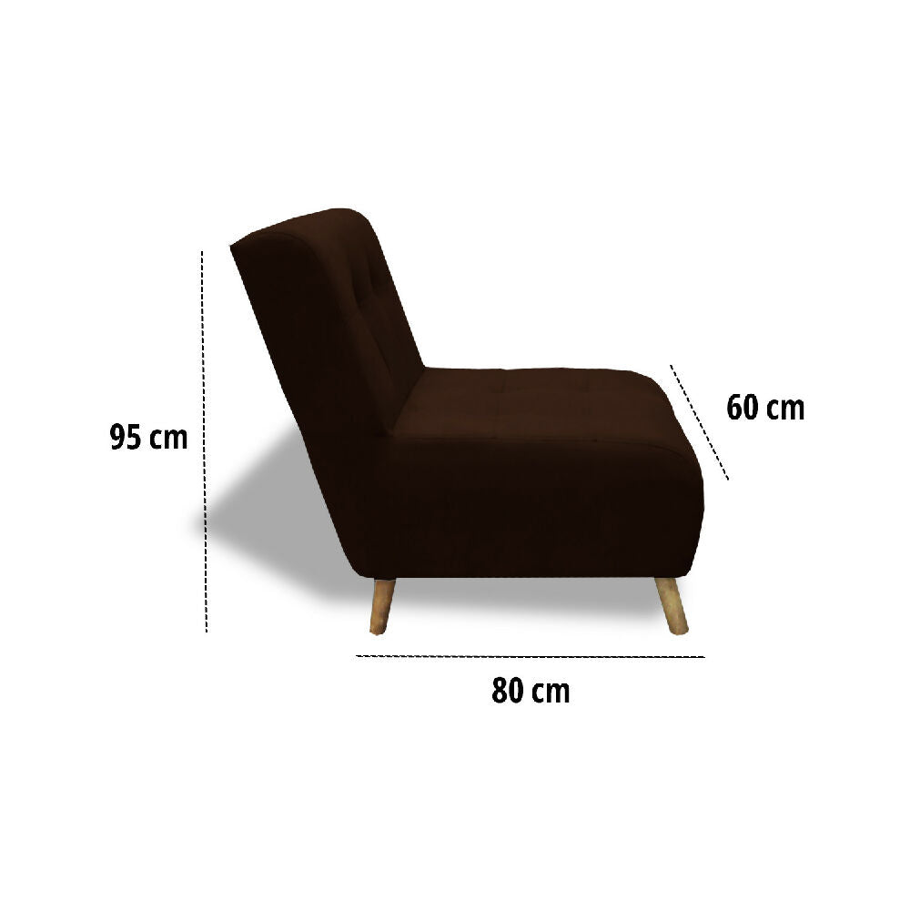 Poltrona Fija Milán Marrón