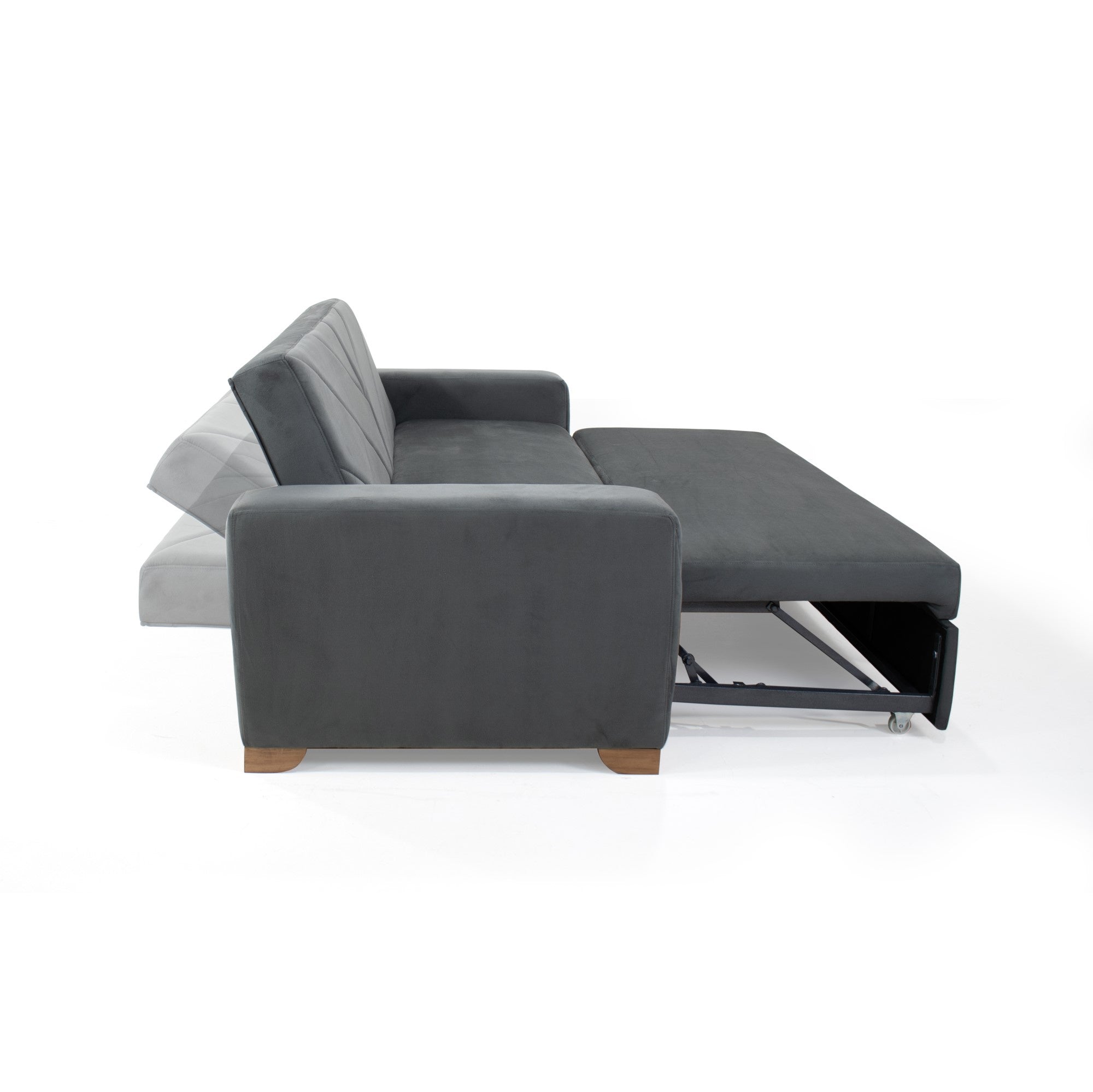 Sofa Cama Vancouver 3 Puestos Tela Gris