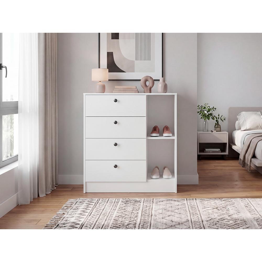 Organizador Havana, Blanco, con Superficie para Ubicar Objetos Decorativos ZF