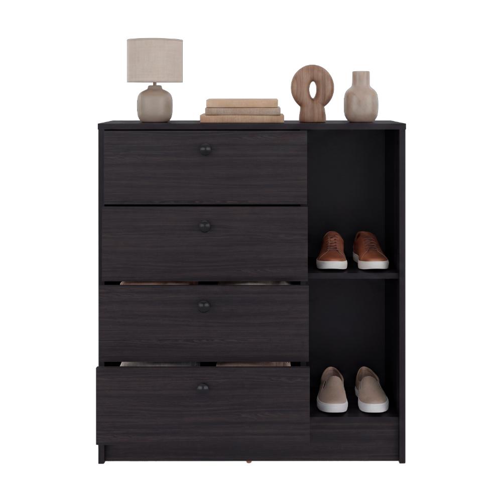 Organizador Havana, Wengue, con superficie para ubicar objetos decorativos ZF