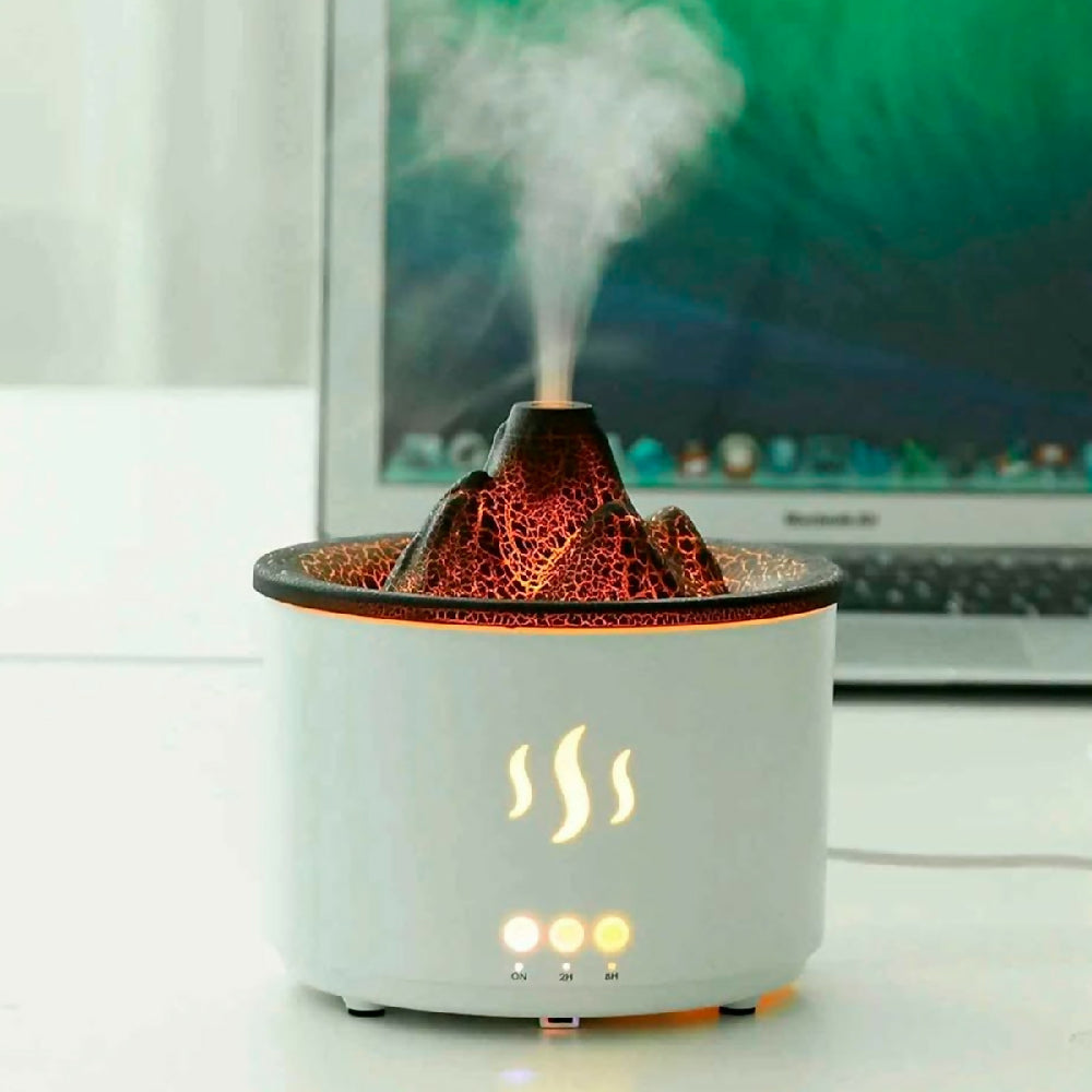 Humidificador Volcán 3D Difusor De Aroma LED KP-6501 1