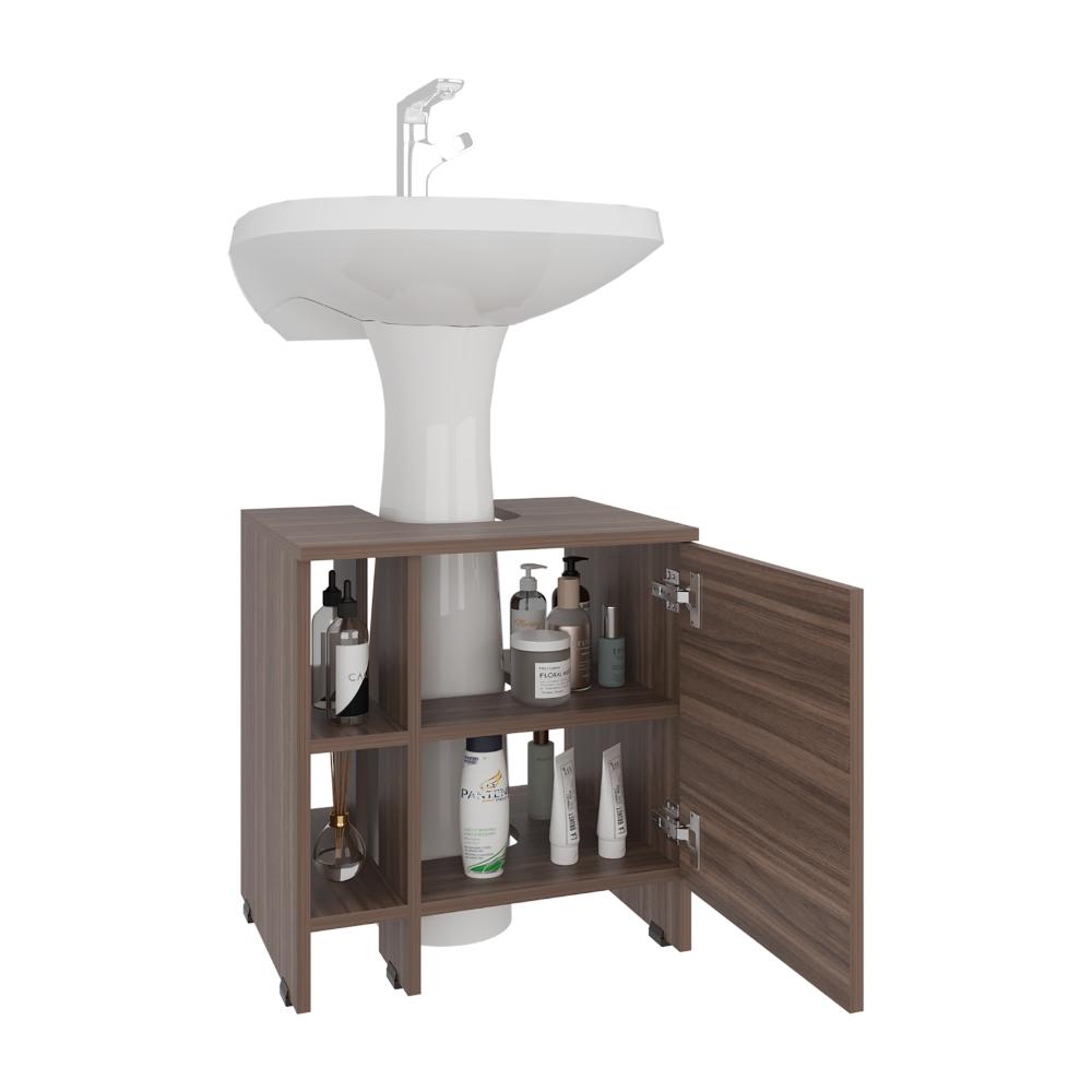 Mueble para Lavamanos Omahi, Avellana, con Variedad de Entrepaños ZF