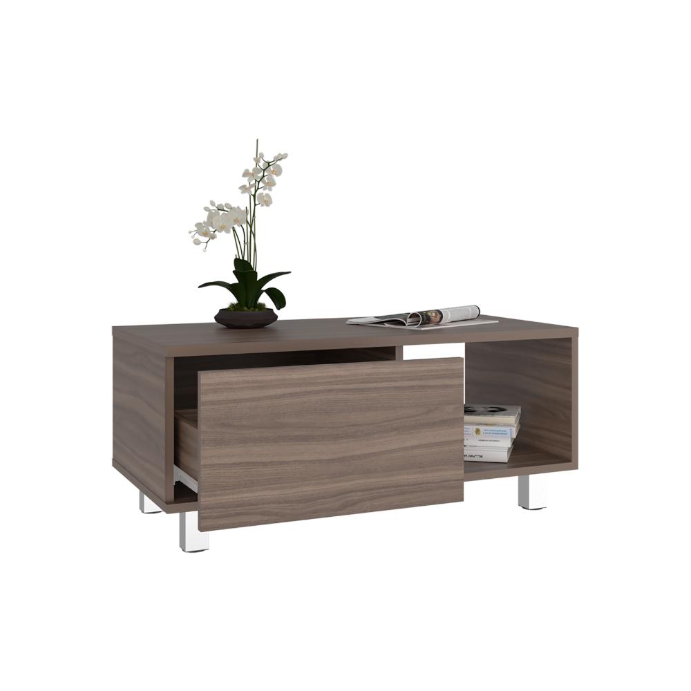 Mesa de Centro Toren, Avellana, con Un Entrepaño ZF