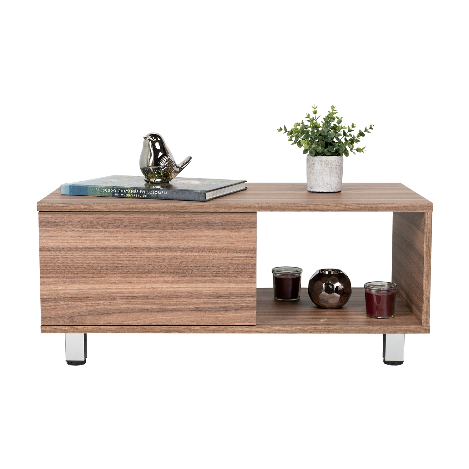 Mesa de Centro Toren, Avellana, con un Entrepaño ZF