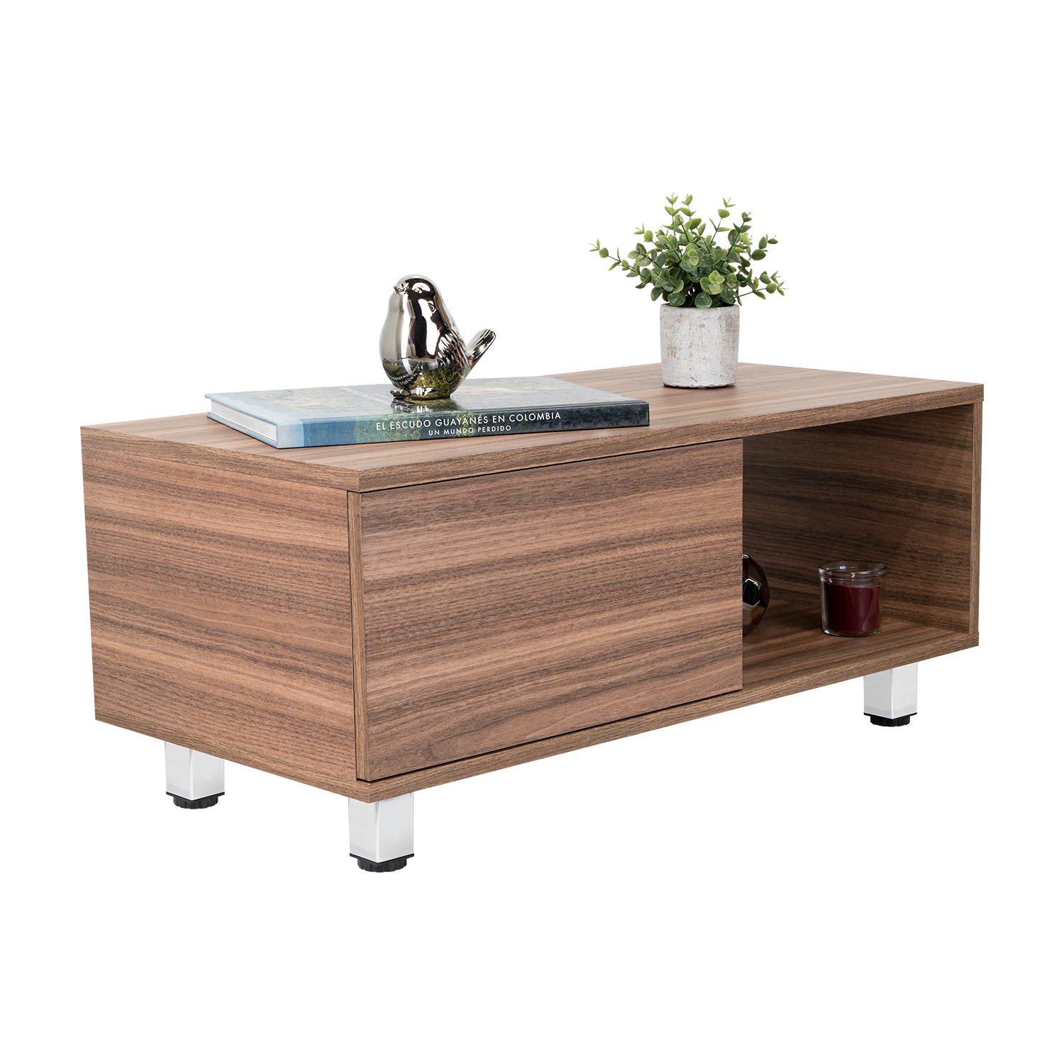 Mesa de Centro Toren, Avellana, con un Entrepaño ZF