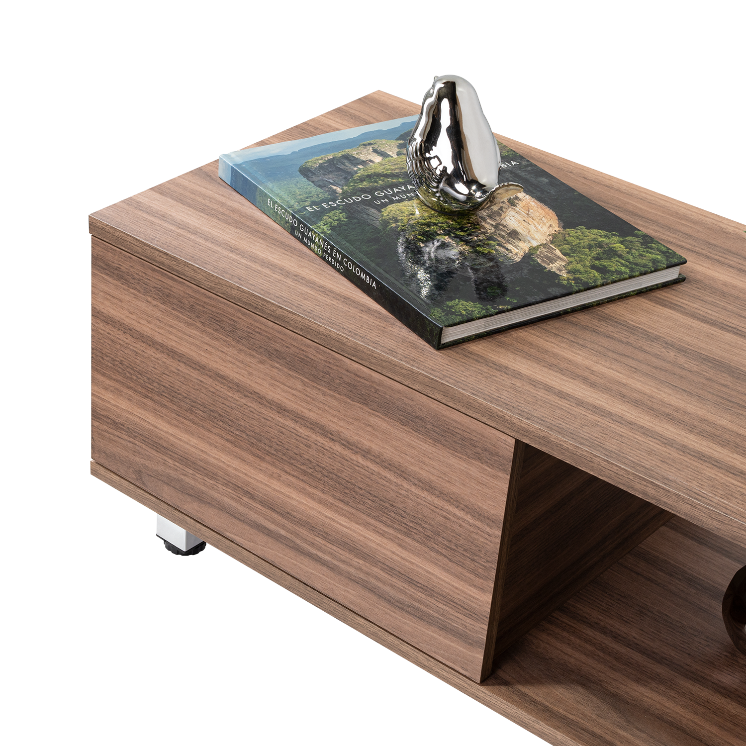Mesa de Centro Toren, Avellana, con un Entrepaño ZF
