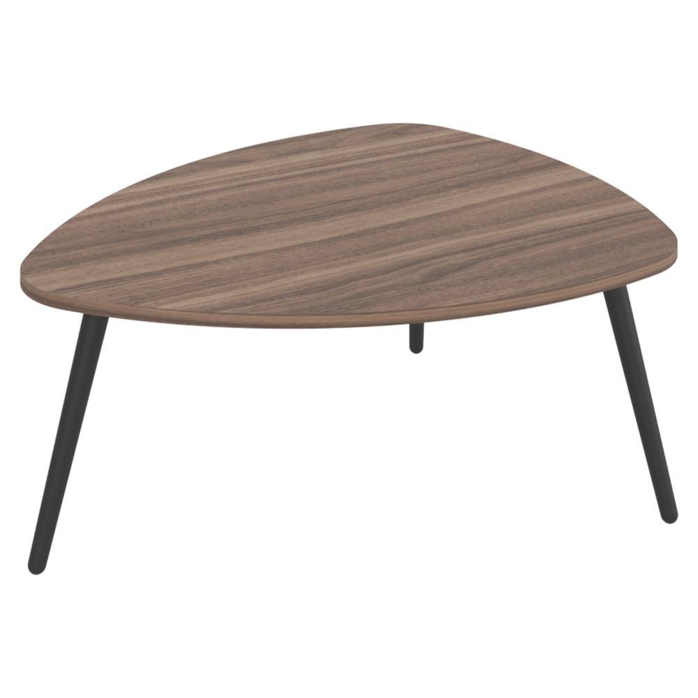 Mesa de Centro Narik, Avellana, con Bordes Ovalados