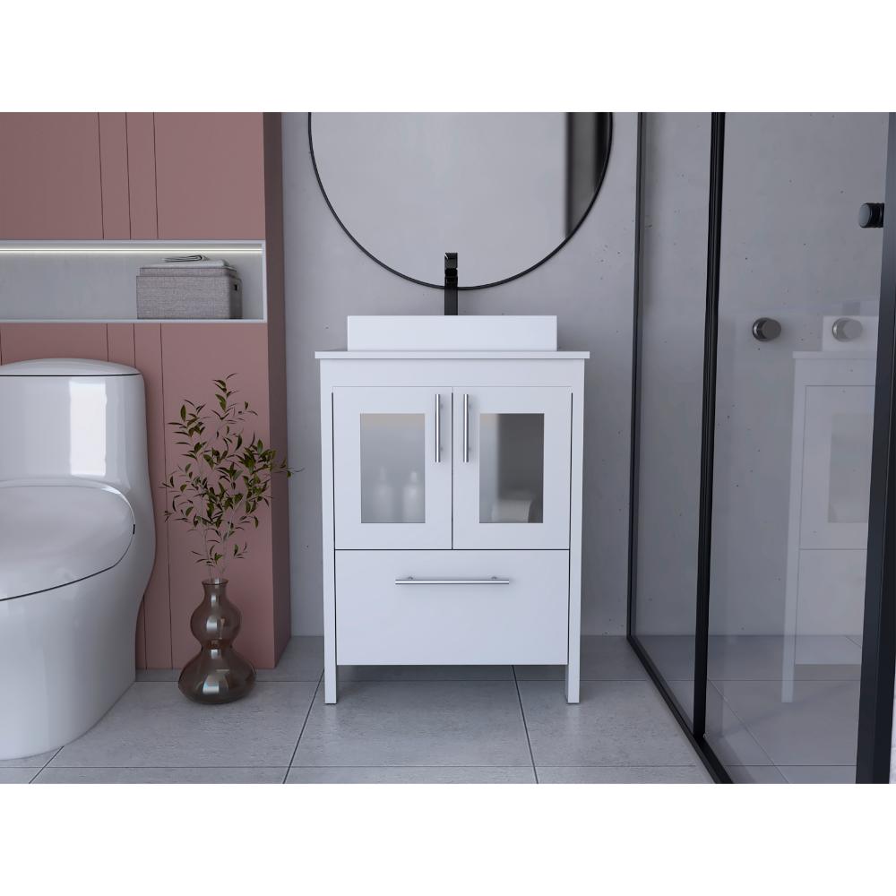 Mueble para Lavamanos Hilda, Blanco Duqueza, con dos puertas no incluye lavamanos