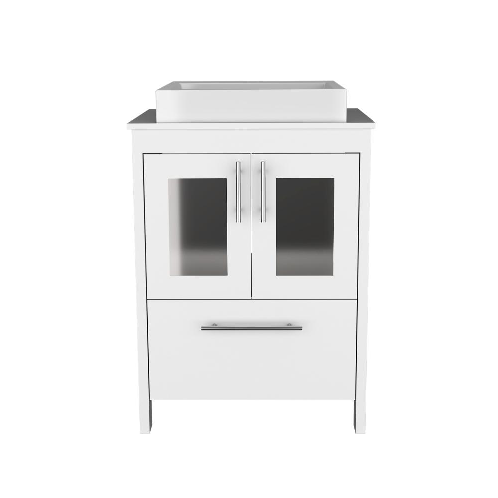 Mueble para Lavamanos Hilda, Blanco Duqueza, con dos puertas no incluye lavamanos