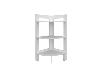 Mesa Auxiliar Esquinera Athos, Blanco, con diseño practico ZF