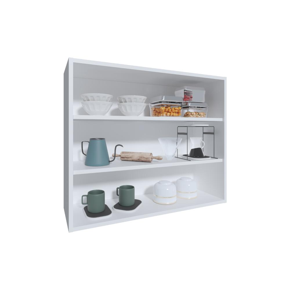 Gabinete Superior Kane, Blanco Duqueza, con tres entrepaños