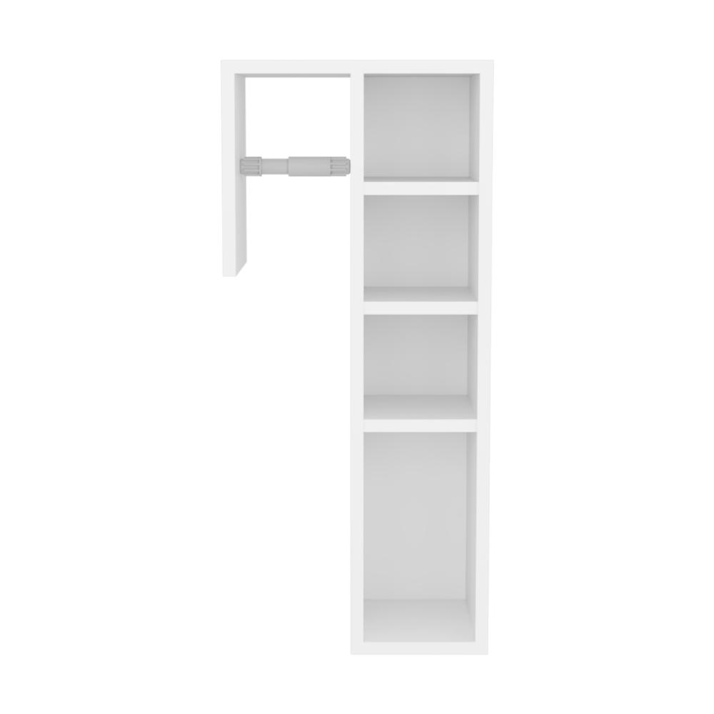 Gabinete de Para Papel Higienico Toilet, Kronos Blanco, con espacio para colocar objetos ZF