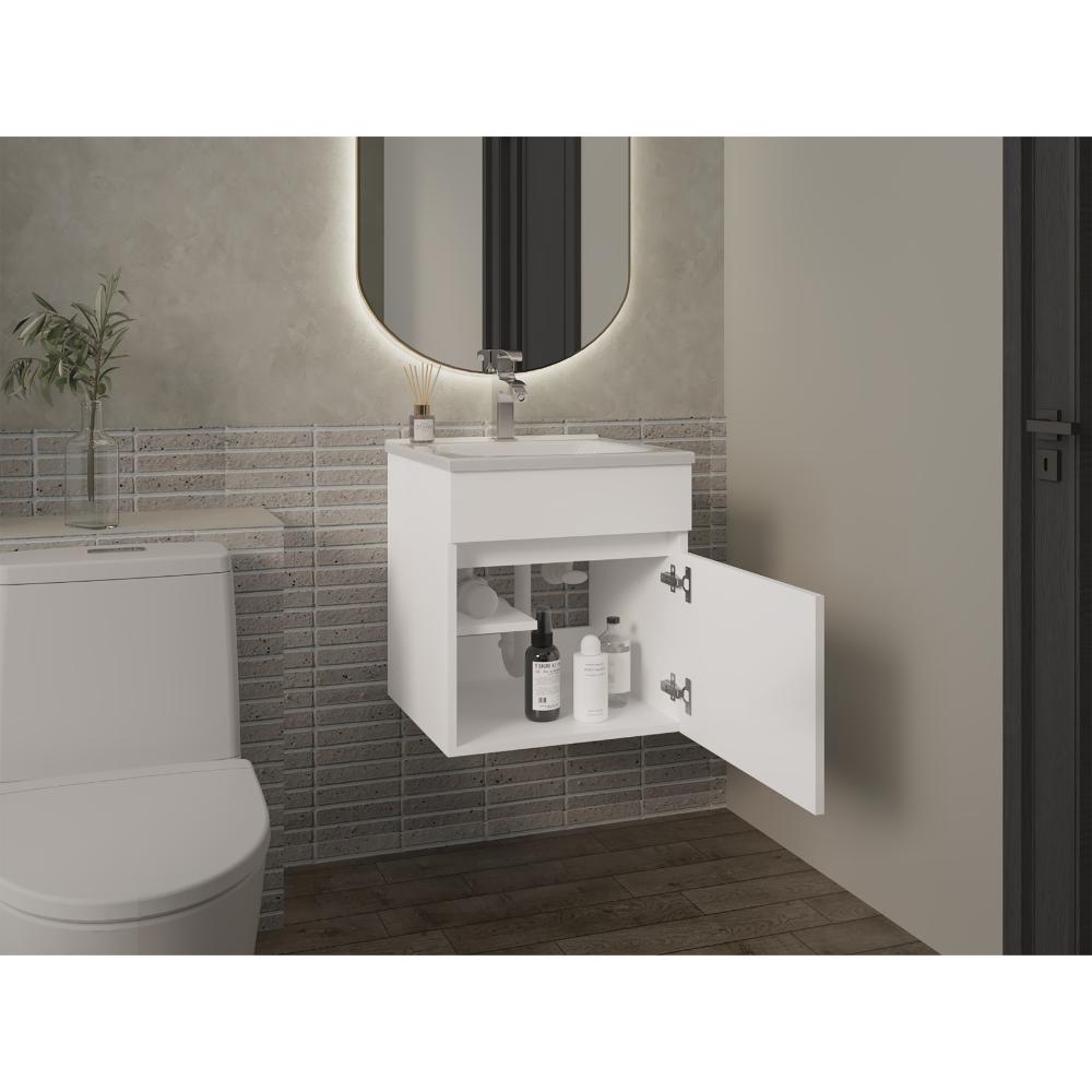 Mueble para Lavamanos Primax, Blanco Duqueza, con Espacio para Ubicar Objetos de Aseo ZF