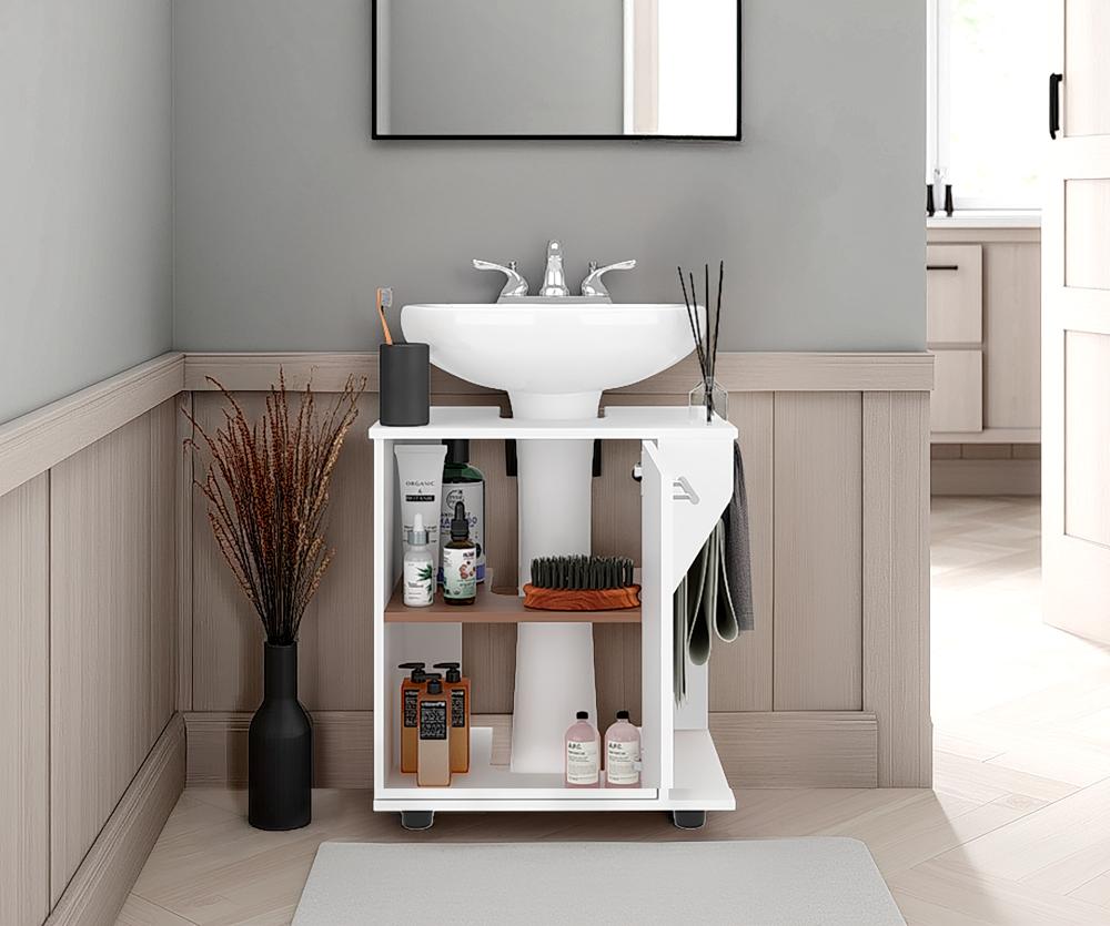 Mueble Para Lavamanos Pili, Kronos Blanco, No incluye Lavamanos ZF