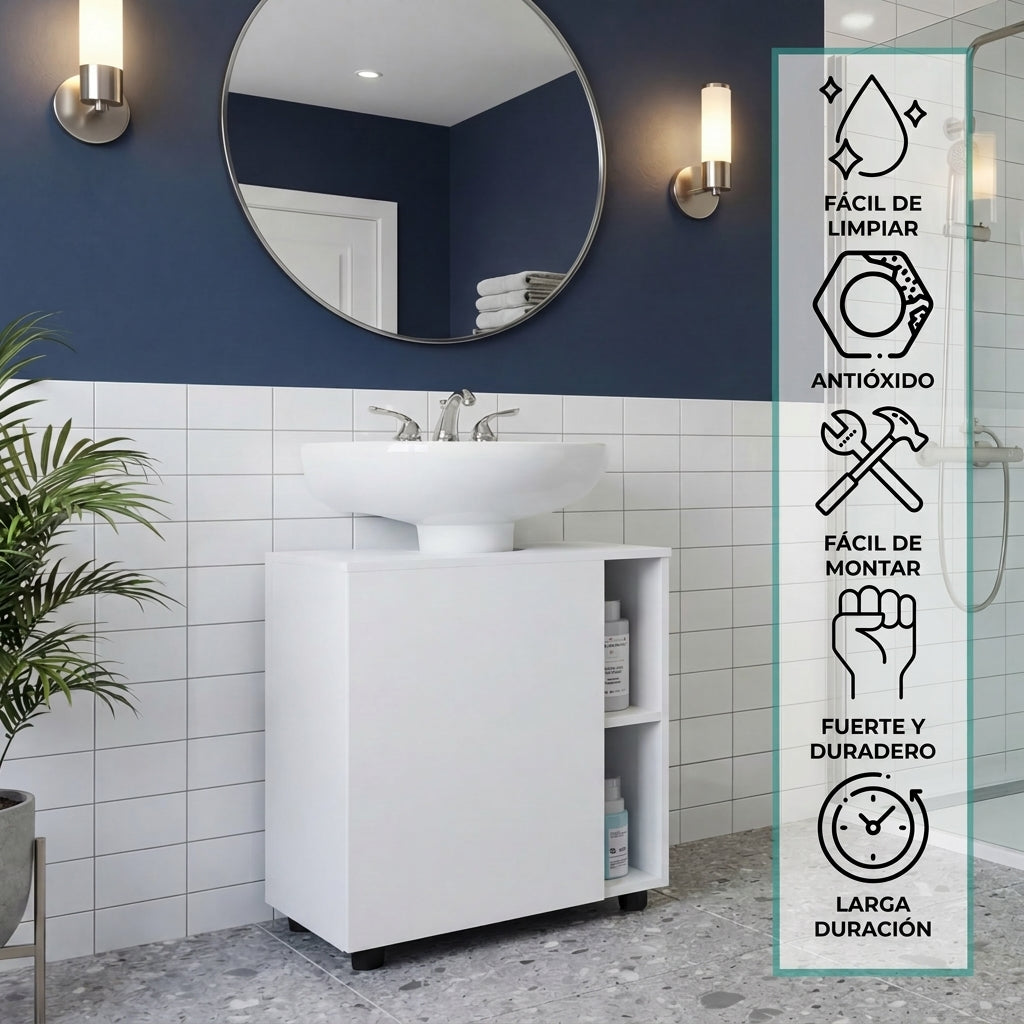 Mueble Para Lavamanos Pascuale, Blanco Duqueza, No incluye Lavamanos ZF