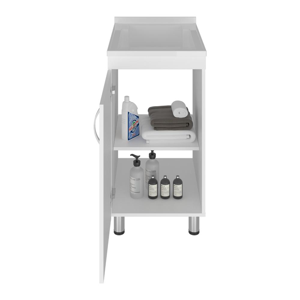 Mueble De Lavado Independiente Dawi, Kronos Blanco, Incluye lavadero no grifería ZF