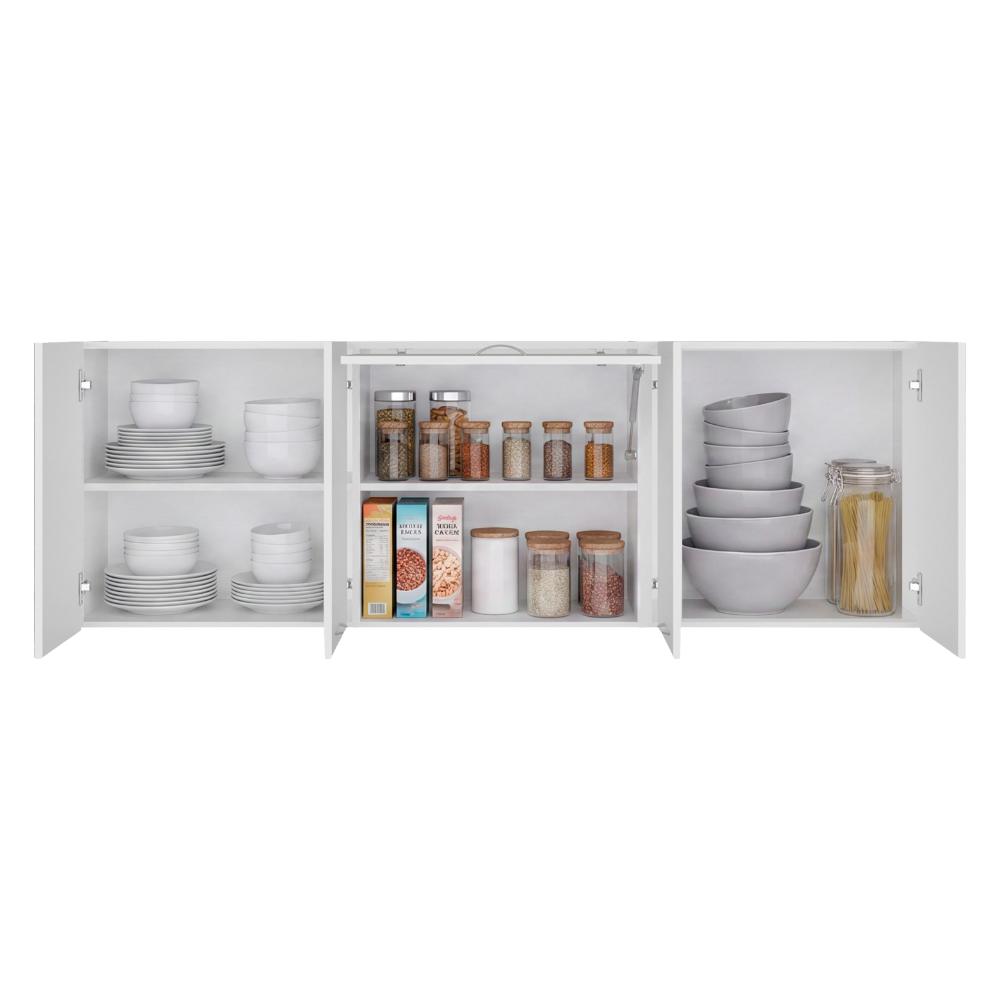 Gabinete Superior Oceana 180, Kronos Blanco, con Cinco Puertas Batientes ZF