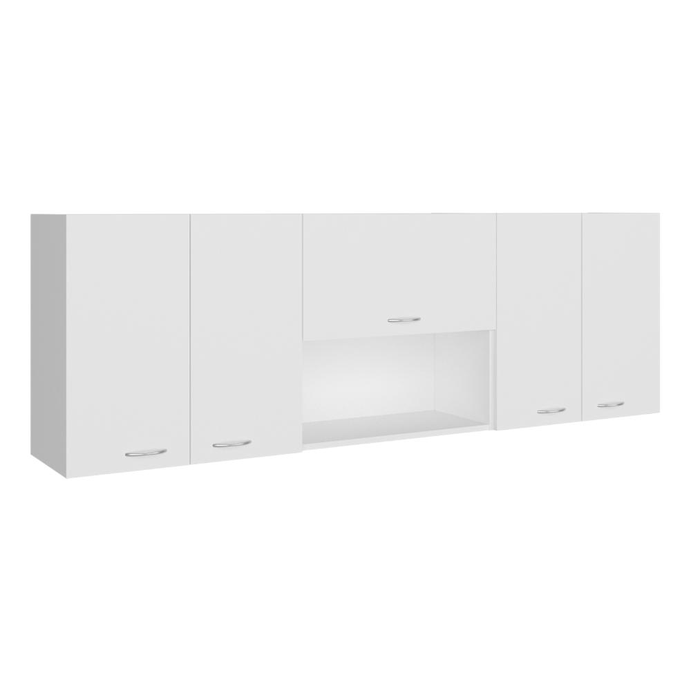 Gabinete Superior Oceana 180, Kronos Blanco, con Cinco Puertas Batientes ZF