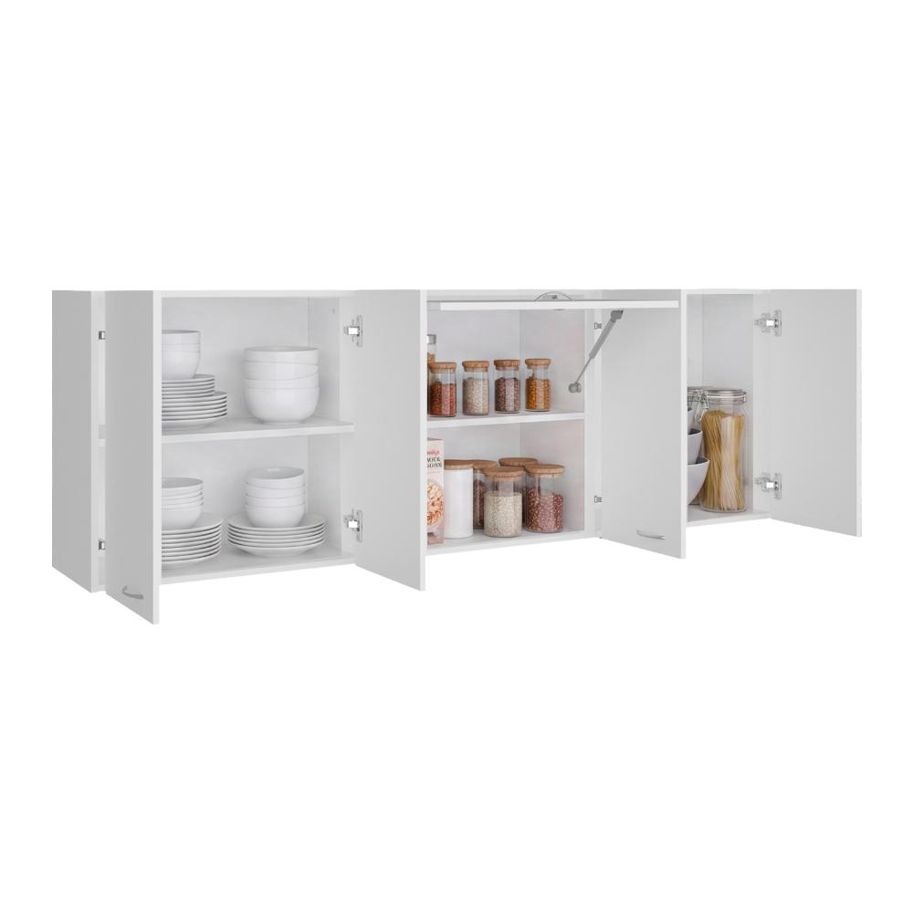 Gabinete Superior Oceana 180, Kronos Blanco, con Cinco Puertas Batientes ZF