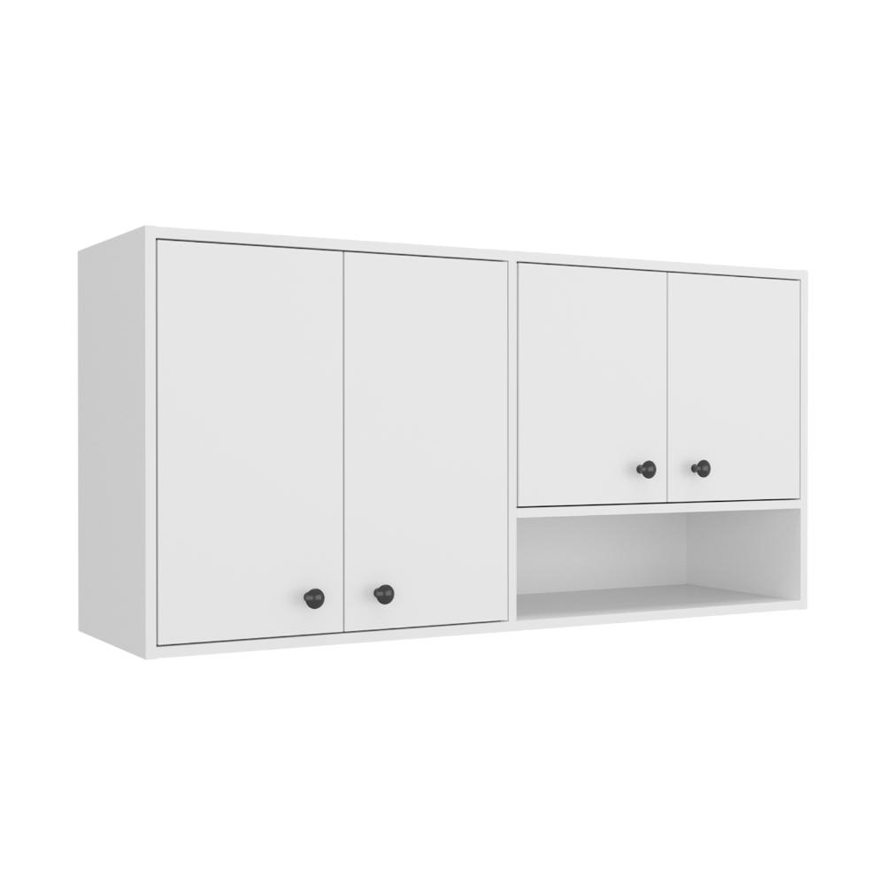 Gabinete Superior Cantabria 120, Kronos Blanco, con Cuatro Puertas Batientes ZF
