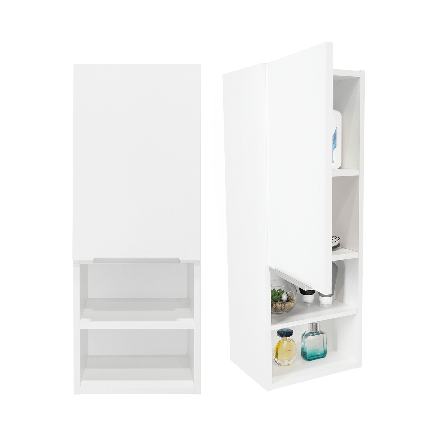 Gabinete de Baño Real, Blanco, con Tres Entrepaños ZF X2