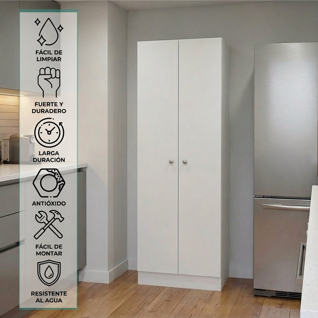 Alacena Multiusos Benna, Blanco Duqueza, con Variedad de Entrepaños     ZF
