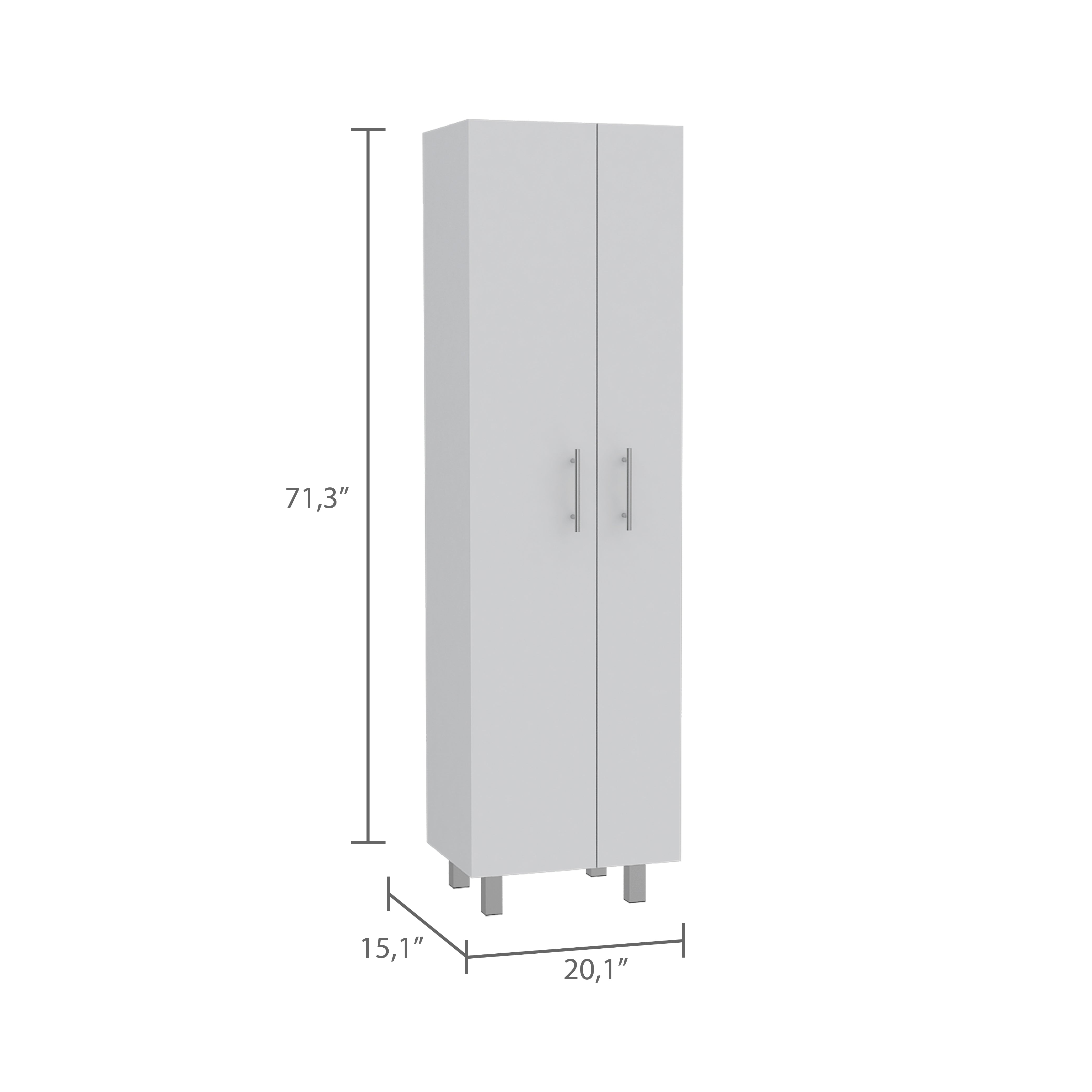 Mueble de Aseo Romana, Blanco Perla, con Cinco Entrepaños Organizadores ZF
