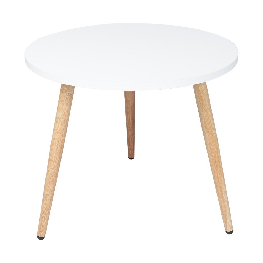 Mesa de Centro Zohi, Blanco, con Diseño Redondo