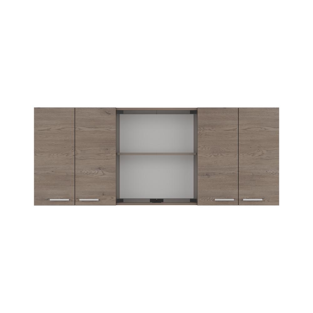 Gabinete Superior Vega, Kronos Cannolo, con cuatro puertas batientes y dos puertas en vidrio ZF