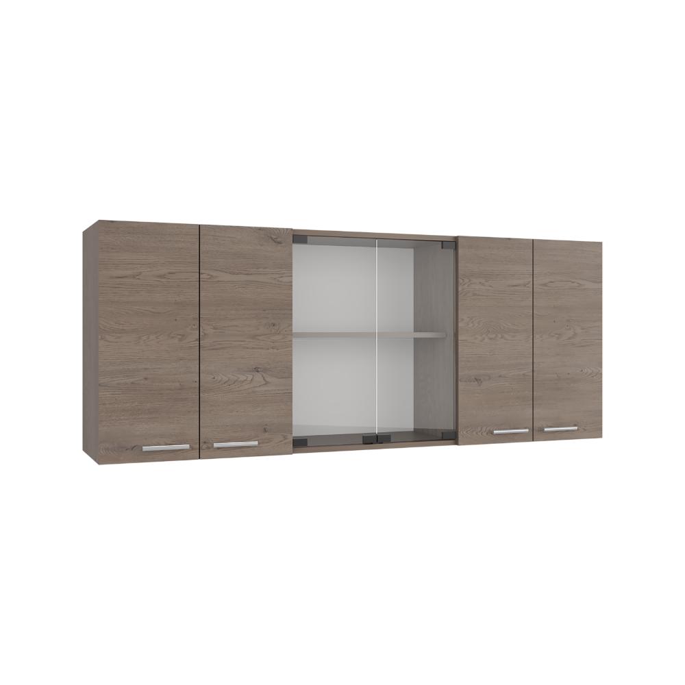 Gabinete Superior Vega, Kronos Cannolo, con cuatro puertas batientes y dos puertas en vidrio ZF