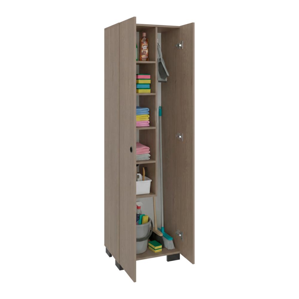 Mueble de Aseo Blake, Kronos Cannolo, Incluye colgador para escobas y variedad de entrepaños ZF