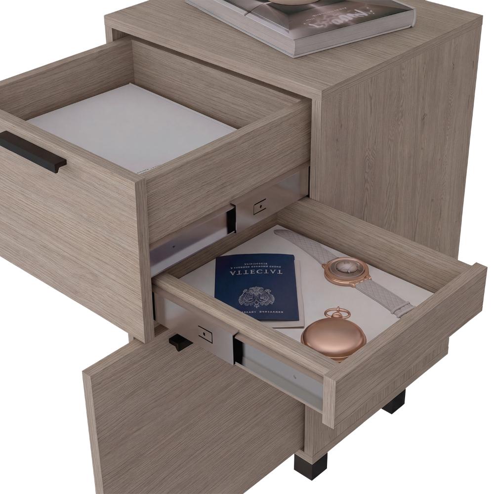 Mesa de Noche Secret, Kronos Cannolo, con una puerta y cajón secreto ZF