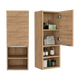 Set de 2 Gabinetes de Baño Real, Miel, con Tres Entrepaños ZF