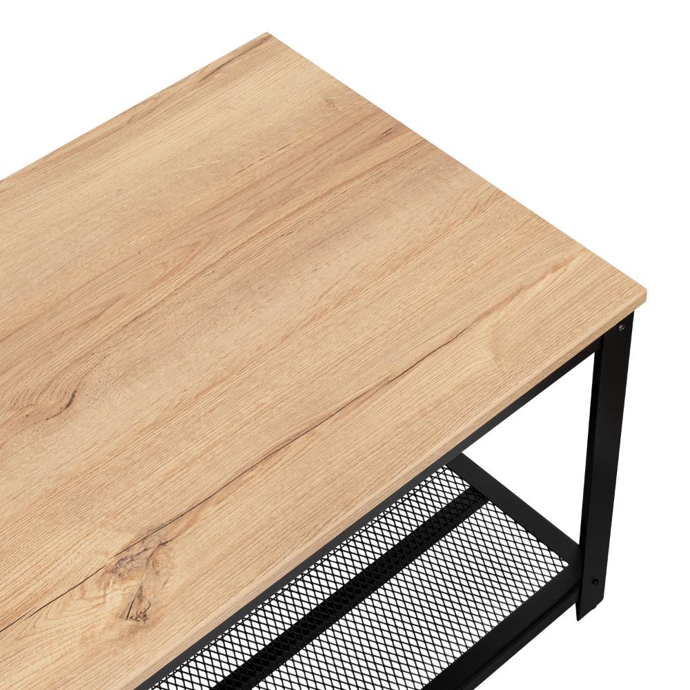 Mueble Multiusos Dusty, Café Claro, con Estructura Metálica Negra