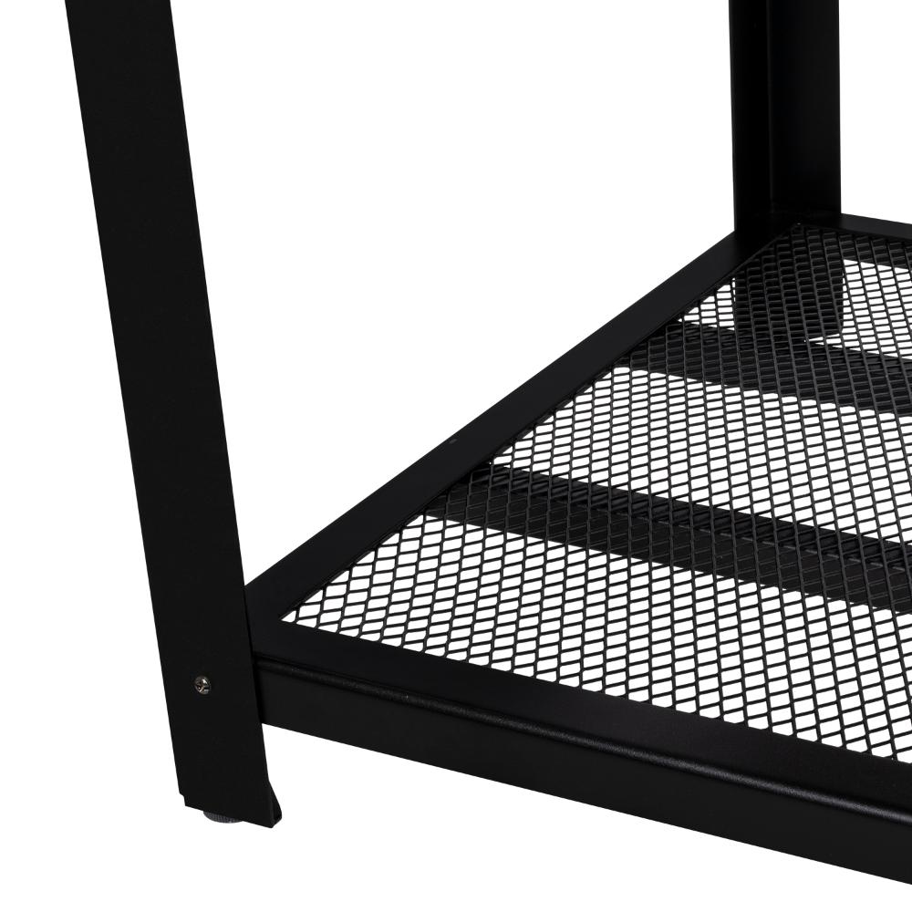 Mueble Multiusos Dusty, Café Claro, con Estructura Metálica Negra