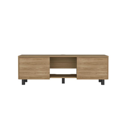 Mesa Para Tv Lazio, Fresno Europeo, Para Televisor Hasta 50 Pulgadas Con dos Puertas