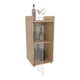 MiniBar Theba, Fresno Europeo, con espacio para botellas de vino y copas ZF