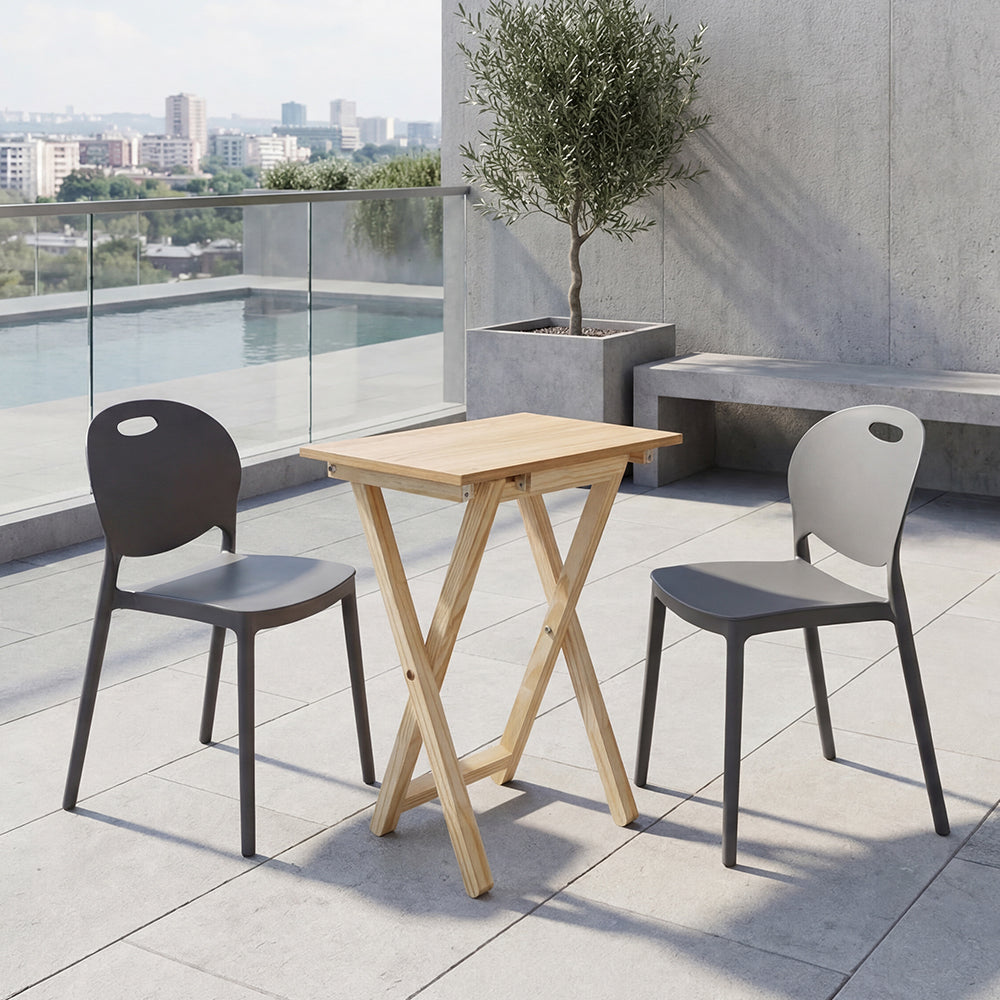 Combo Nora, Incluye Mesa Plegable y 2 Sillas