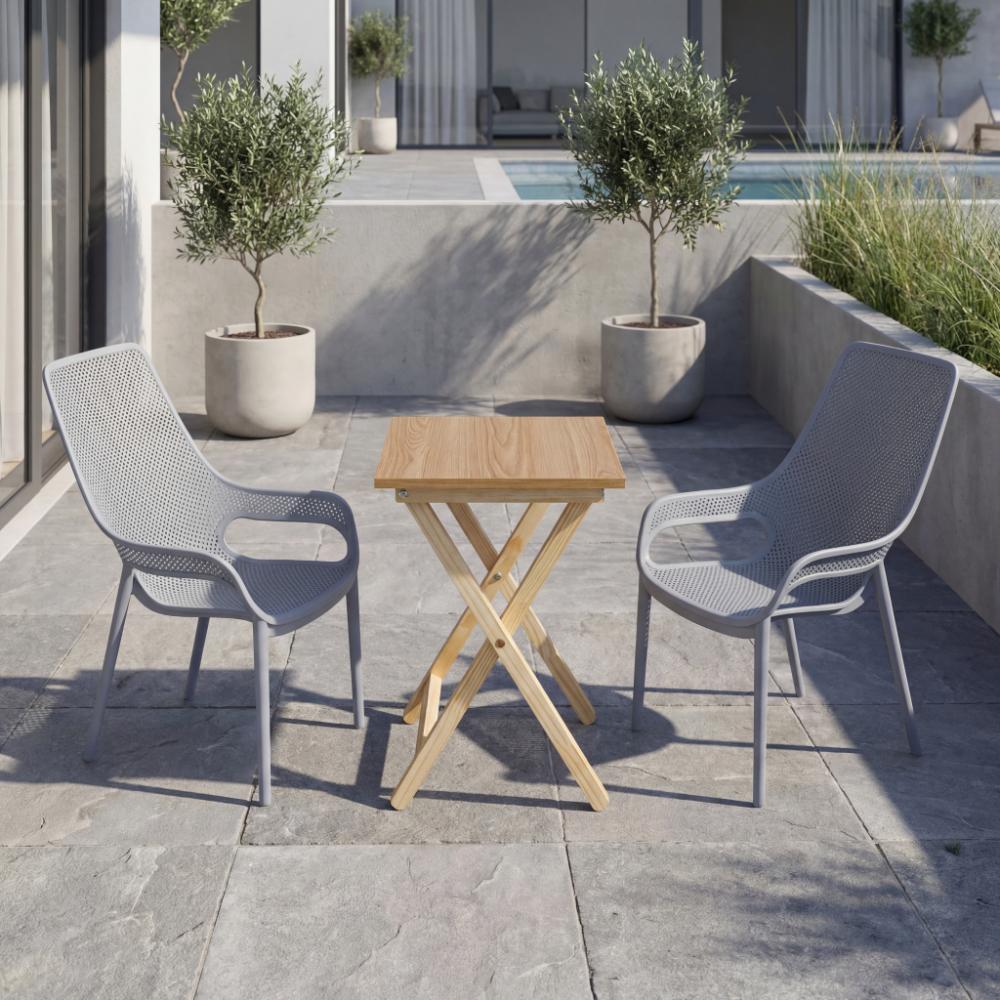 Combo Mimosa, Incluye Mesa Plegable y 2 Sillas