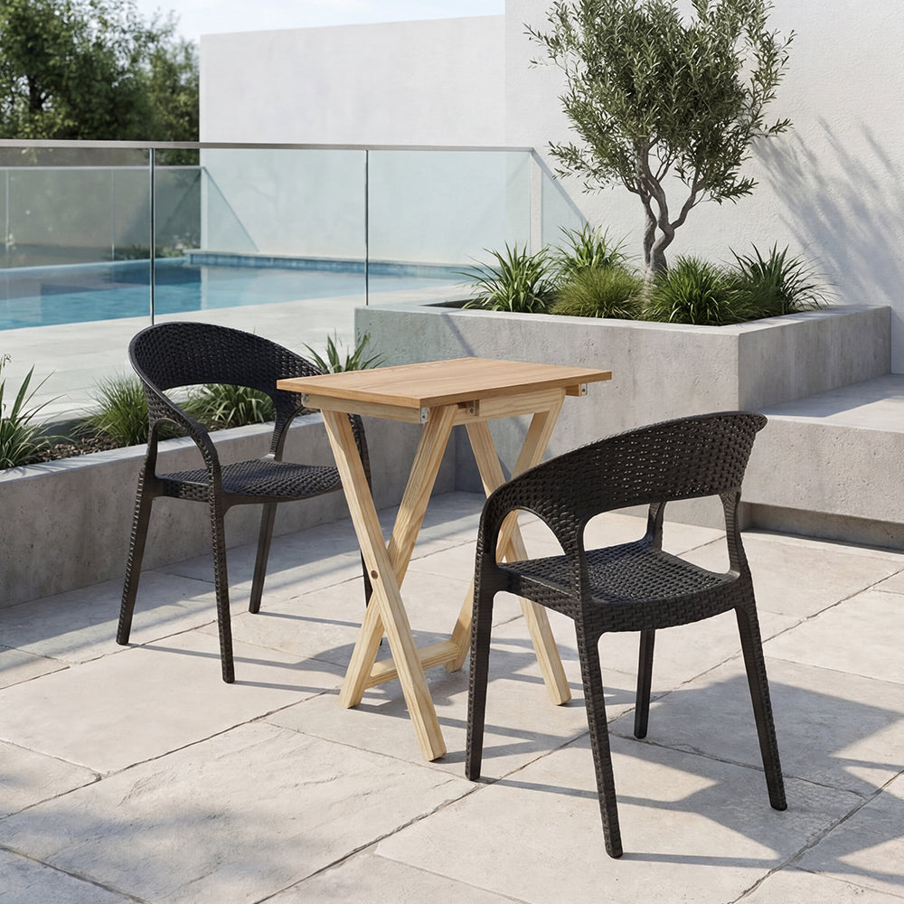 Combo Tulua, Incluye Mesa Plegable y 2 Sillas